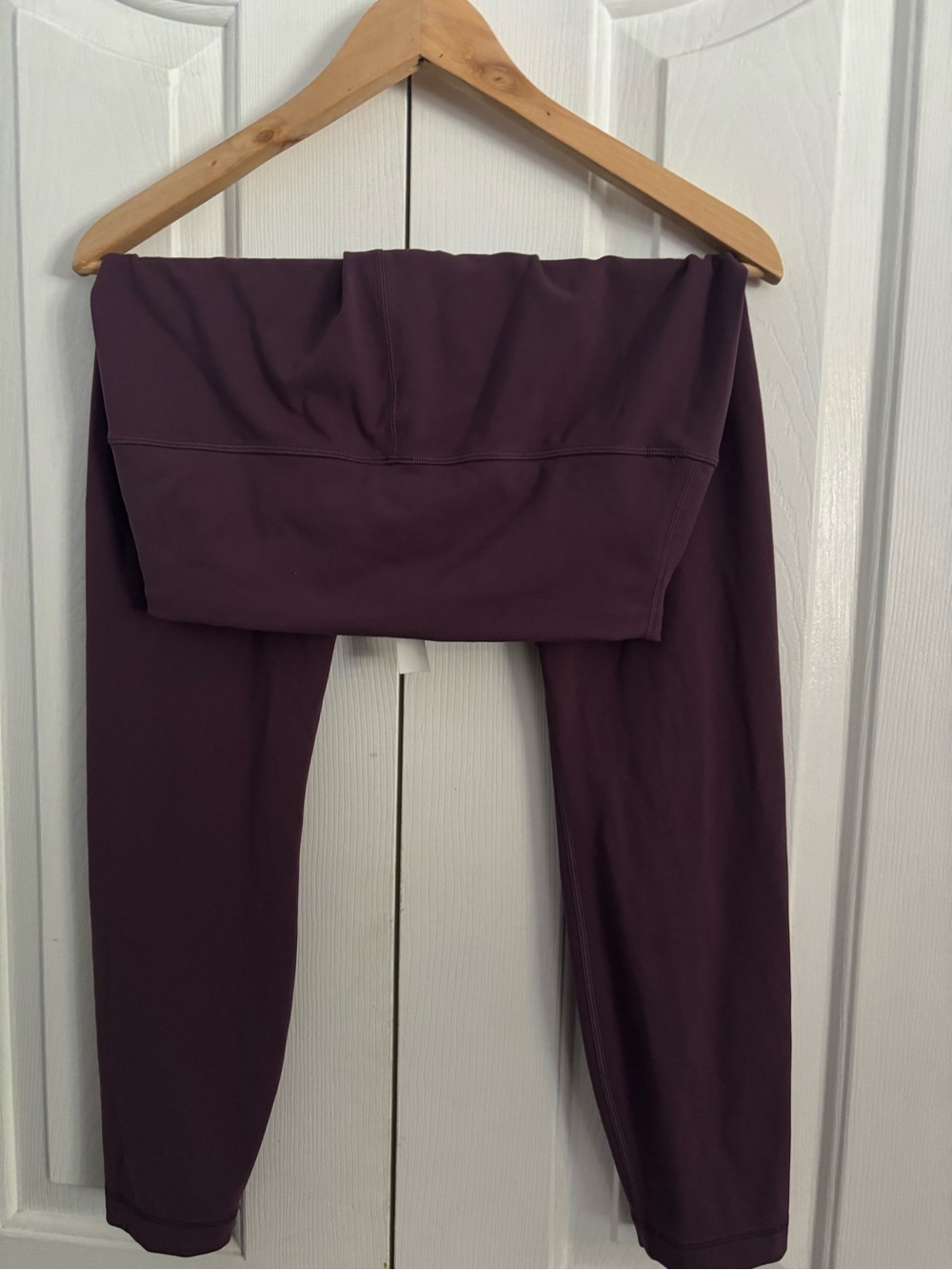 lululemon athletica Foldover Waist Joggers in Deep Plum